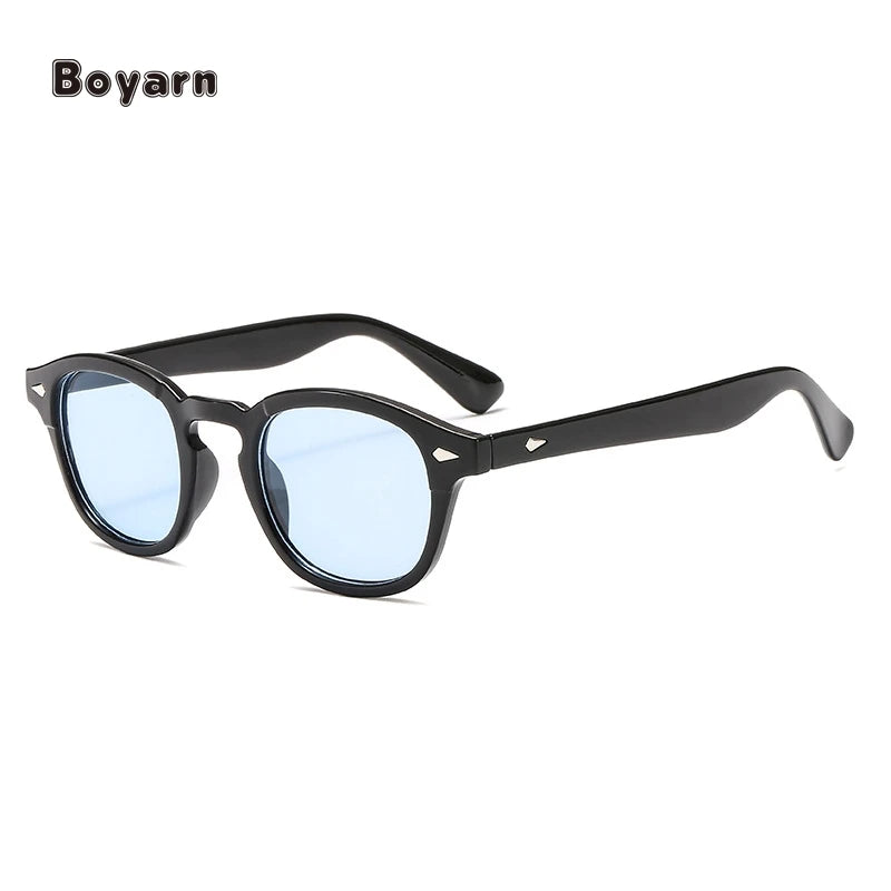 Boyarn Custom New Fashion Famous Brand Designer Plastic Small Vintage Trendy Women Mens Sun Glasses Sunglasses Eyewear