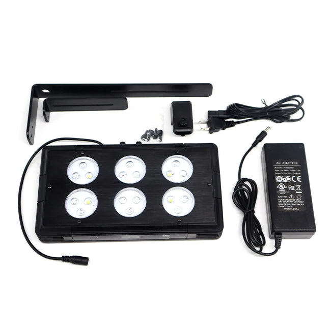 GAKO A075 Sunrise Sunset 72W Rectangle ABS Plastic Reef LED Light Aquarium Saltwater Lamp