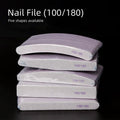 Professional Nail Files All Shapes Emery Board Nails Custom Manicure 100/180 Grit Manicure Pedicure Art Tools