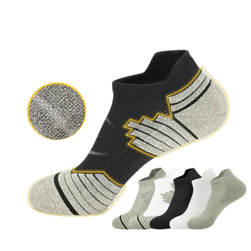 WUYANG FACTORY Custom Sports Socks With Towel Bottom Men's Basketball Grip Socks Non-slip Thickened Socks