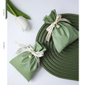 YY Wholesale Gift Package Box Ribbon Pearl Wedding Candy Bag PU Leather Candy Packaging Pouch