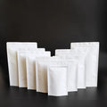 Wholesale Zipper Paper Stand up Pouch Aluminum Foil White Kraft Paper Bags Doypack Bags