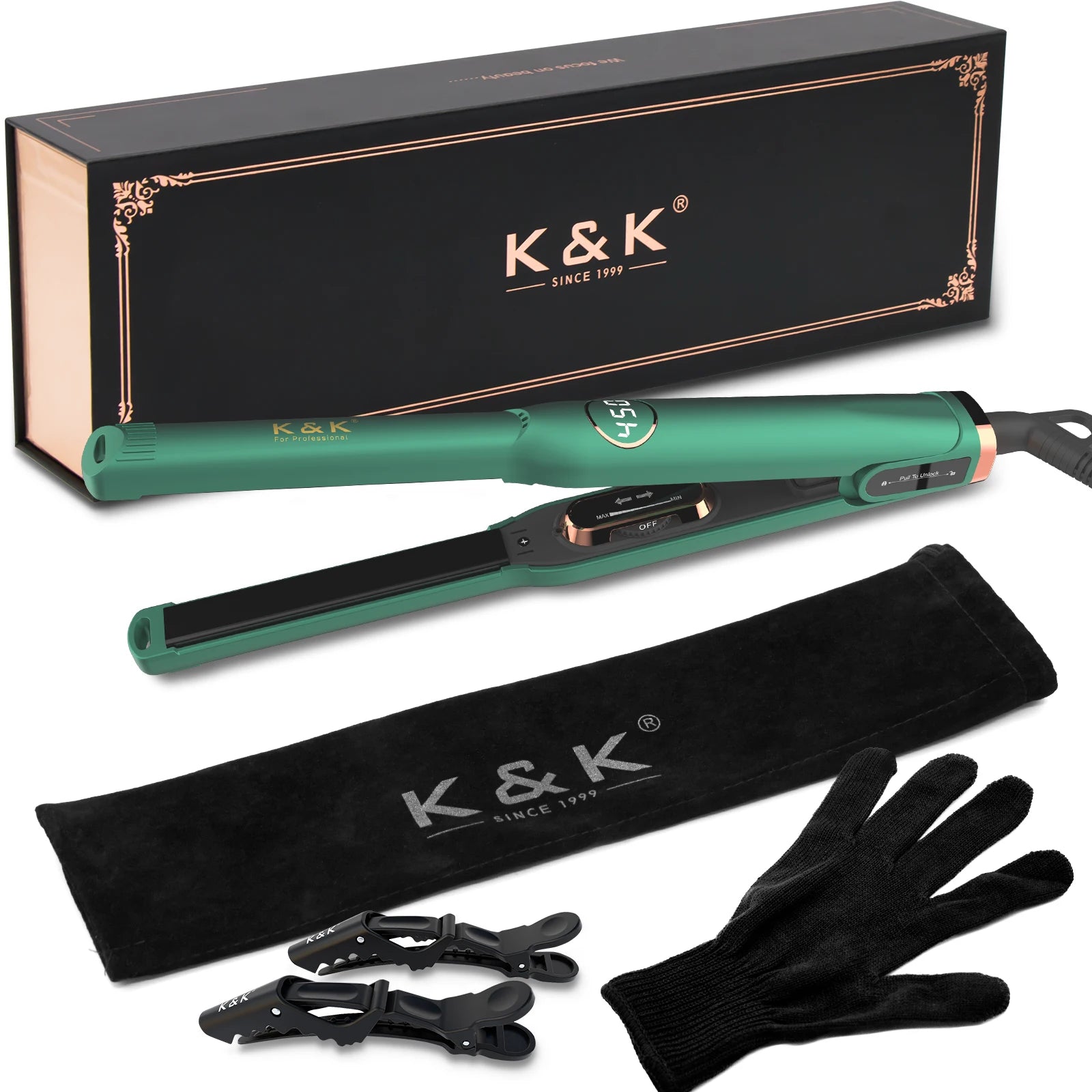 Best Intelligent Nano Hot Titanium Short Hair Straightener PTC LED Display Custom Mini Flat Irons Tourmaline for RV Private