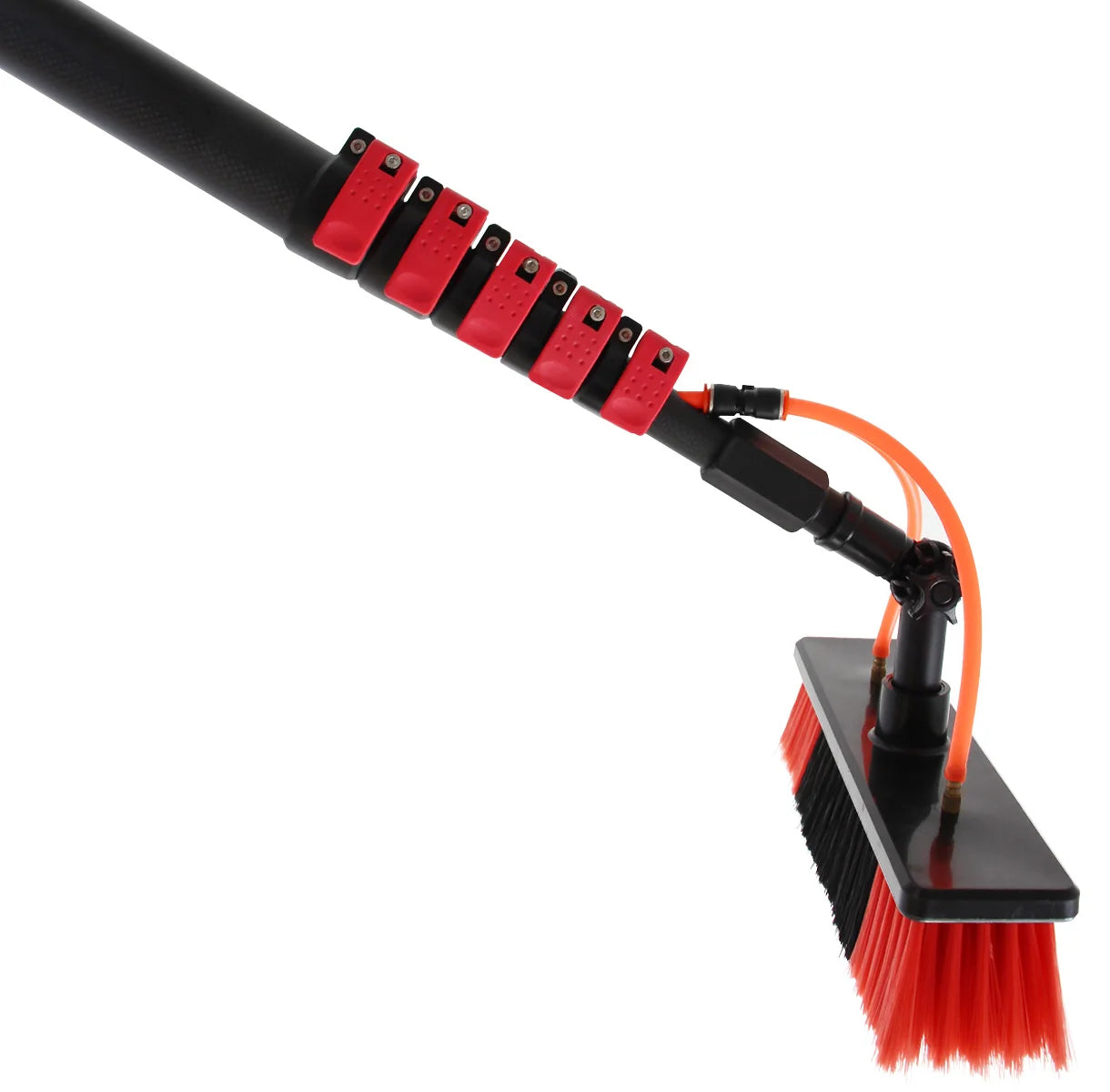 Telescopic Solar Panel Cleaning Kit with Plastic Brushes and Poles Water Fed Equipment System