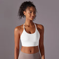 New Style Double-Sided Nylon Solid Color Beautiful Back Cross Strap Sports Running Fitness Yoga Wear Sports Underwear for Women