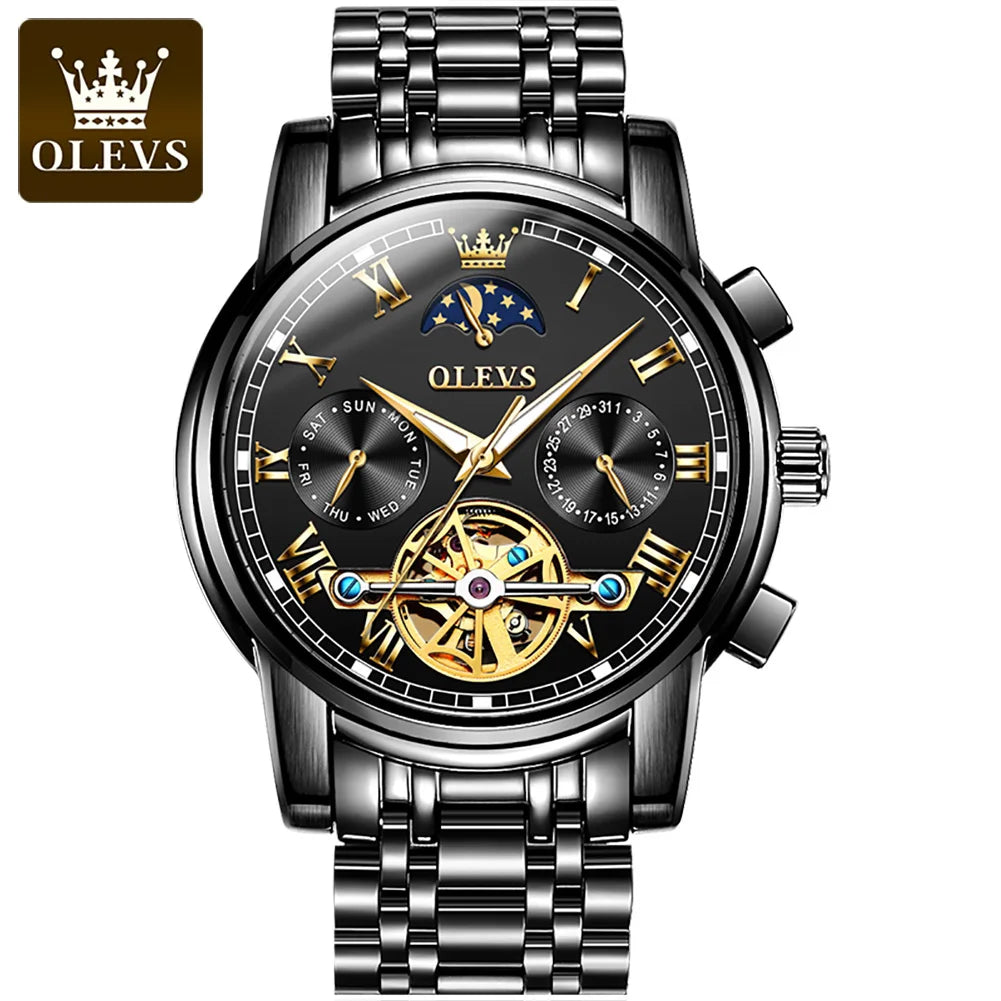 OLEVS 6617 Men Hand Watch Automatic Mechanical Montre Homme Watch Fashion Business  Relogio Masculino Wrist Mechanical Watch