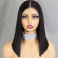 Super Double Drawn Raw Vietnamese Hair Bob Sdd Bone Straight Hair With 5x5 Lace Closure Glueless Wigs for Black Women