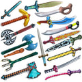 Cartoon Inflatable Sword Knife Toys Axe Hammer Stick Weapon Balloon for Children Boys Inflated Pool Beach Party Accessories