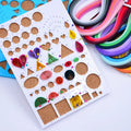 DIY Paper Quilling Mould Template Board with Soft Wood Pad