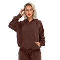 High Quality 2-Piece Women's Sweatsuit with Custom Logo Hooded Sweatshirt and Tracksuit for Winter Casual Print Design