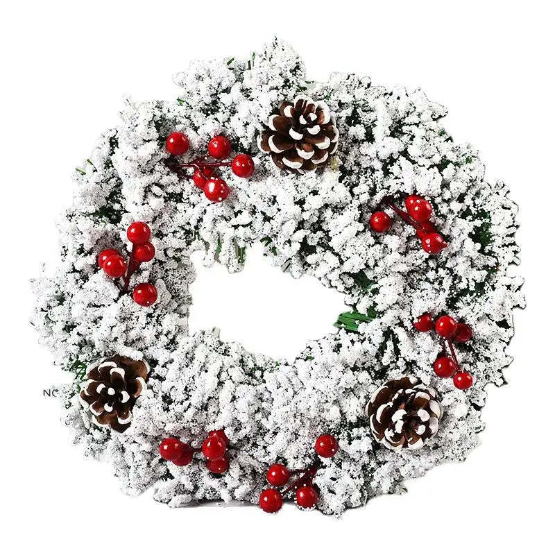 Wholesale Christmas Decoration Handmade Garland Wreath Door Hanging Window Props