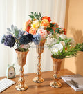 Metal Centerpiece Vases Crystal Flower Vase Wedding Reception Centerpieces for Table Party Event Home Decor Table Centerpiece