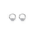 2021 New Design 925 Sterling Silver Jewelry Fashion Women Hoop Earrings Gold Zircon Earring