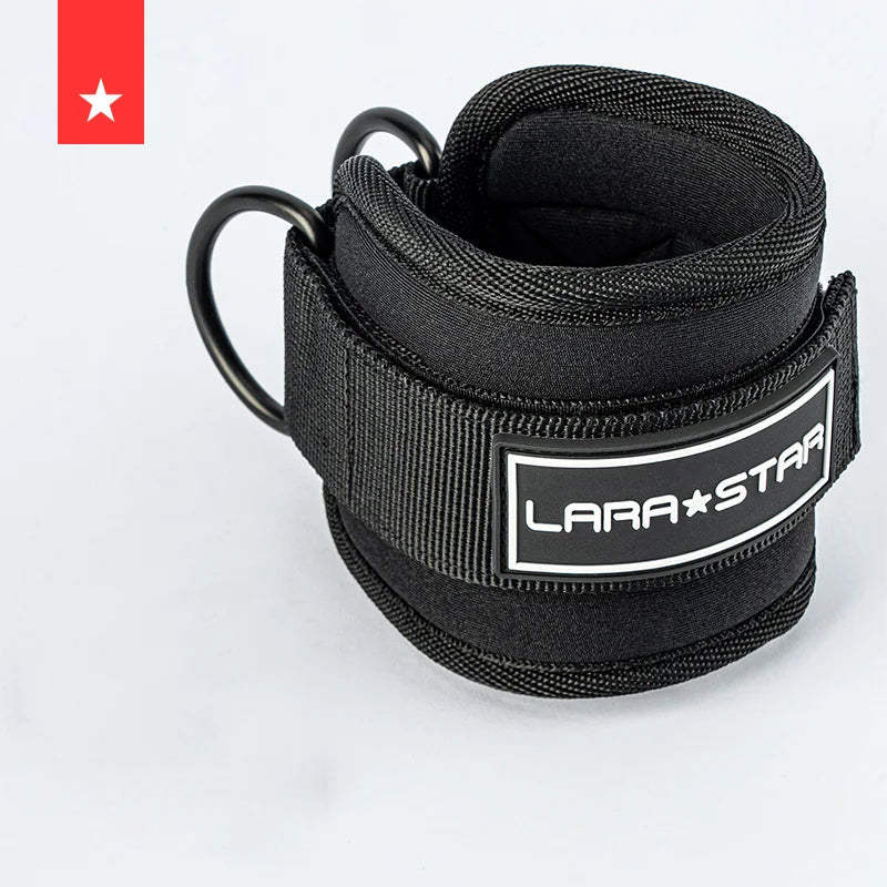 LS0124 Gym Accessories Bodybuilding Gym Ankle Straps Wraps for Cable Machine Neoprene Padded Gymnastics Ankle Cuffs Production