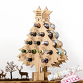 Custom Christmas Tree Beer Bottle Drinks Advent Calendar Wooden Holder for Adult Advent Calendar