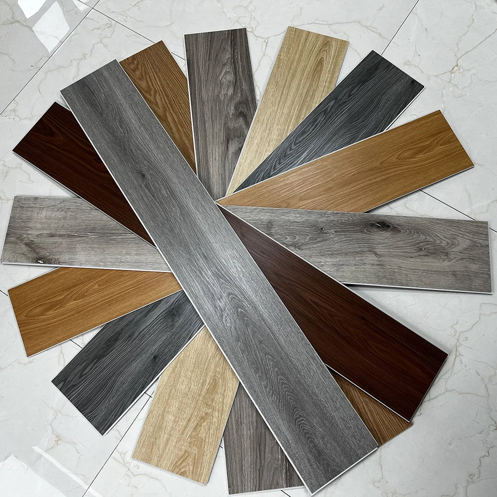 Free Sample Luxury Vinyl Plank Plastic Flooring Interlock Click Rigid Core Stone Plastic Composite Flooring MegaBDM