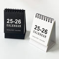 2025-2026 Creative Simple Mini Desktop Calendar Printed Use Clock