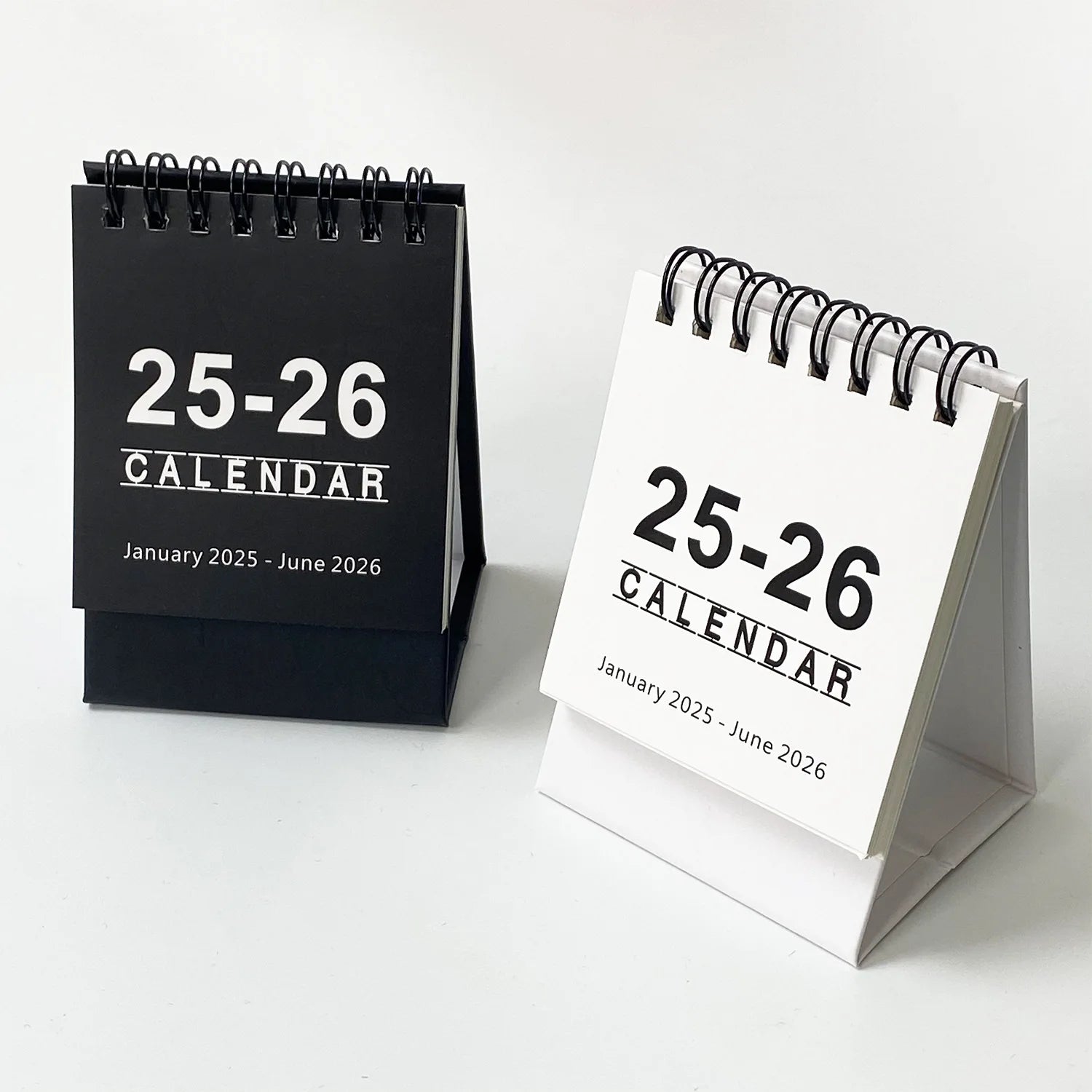 2025-2026 Creative Simple Mini Desktop Calendar Printed Use Clock