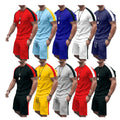 High-quality Summer Men's Gym Jogging Two-piece Set Custom logo Men's Sports Leisure Summer Sportswear