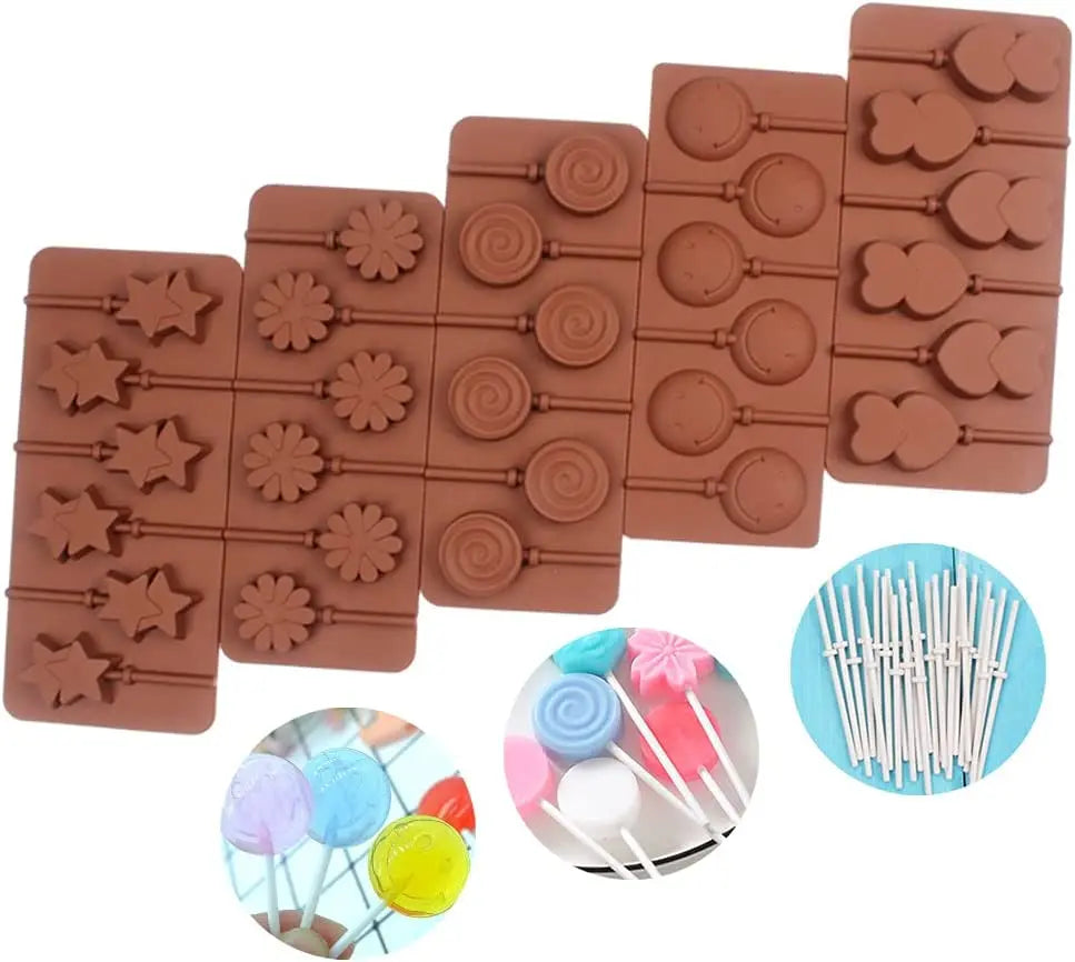 Manufacturer Custom Silicone Lollipop Candy Mold for Chocolate Silicon Molds Cake Tools