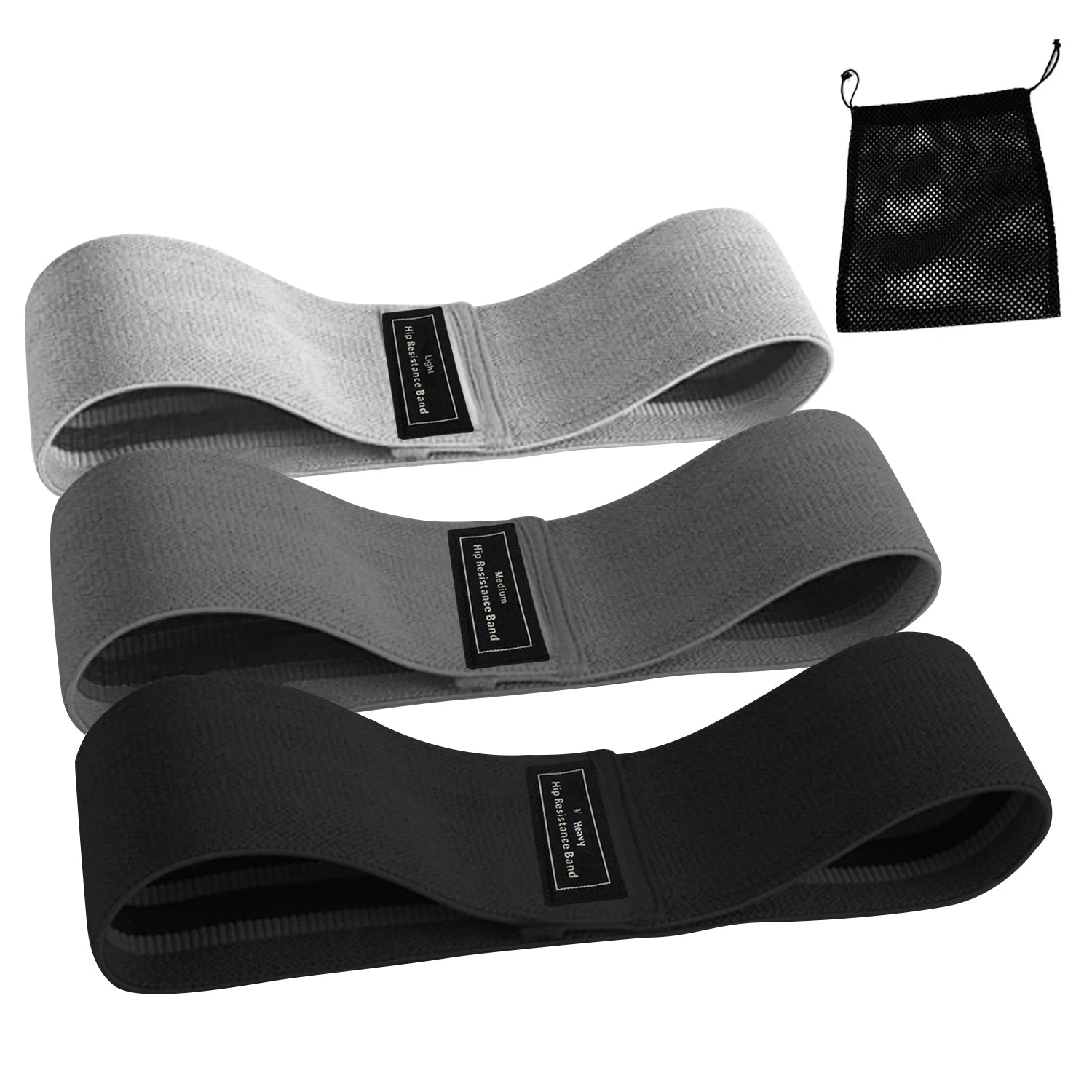 Wholesale Anti Slip Hip Circle Fitness Band Gym Silicone Exercise Bands OEM Carry Bag/color Box Loop Fitness Resistance Bands