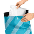 Custom Logo Green Blue Small Business Packaging Cute Envelopes Plastic Shipping Parcel Bag for Clothing