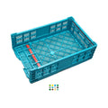 Wholesale 34-Liter PP Plastic Folding Crates Storage Boxes