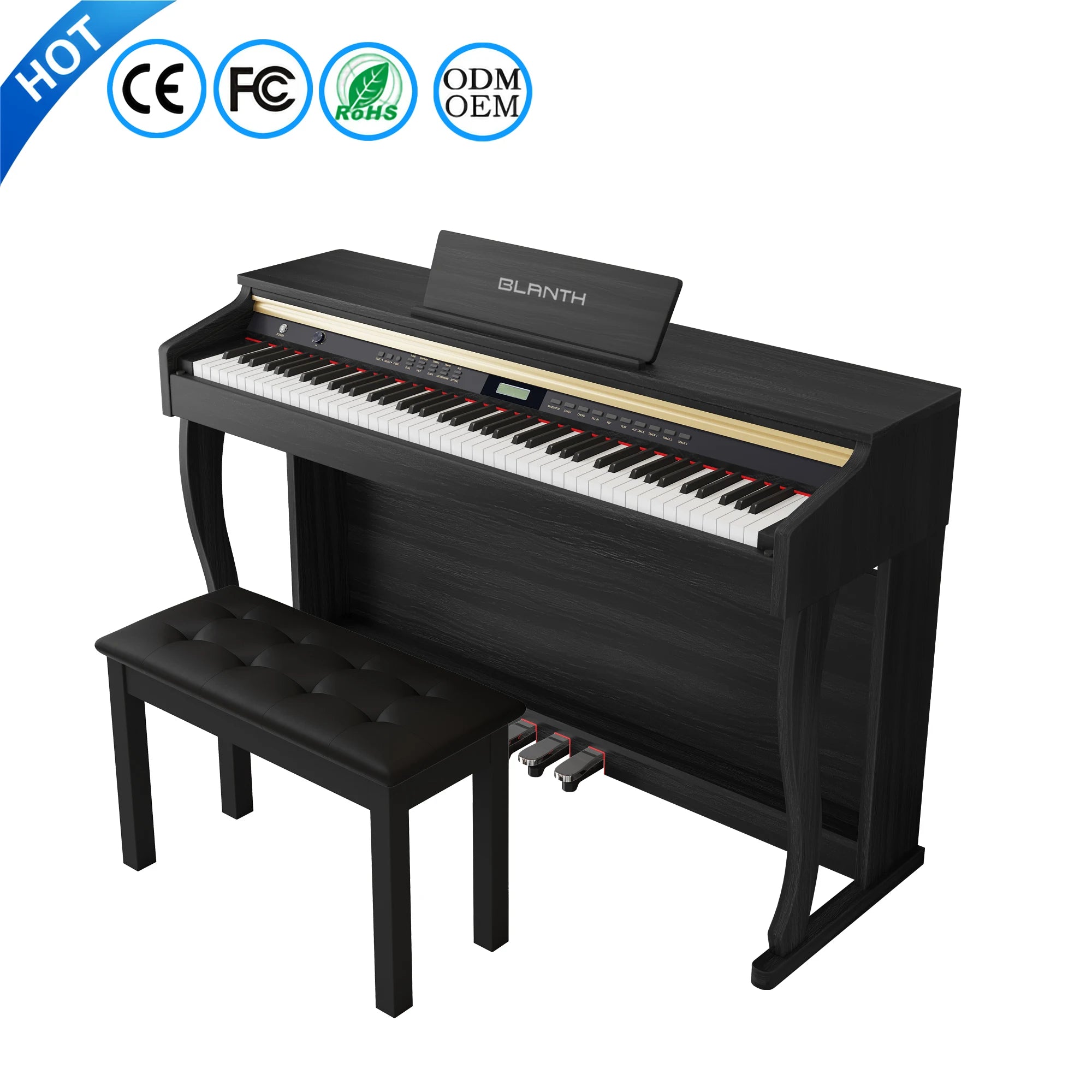 BLANTH Digital Piano Professional Keyboard Piano Electronic 88 Key Weighted Digital Piano Professionnel