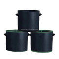 3 5 7 10 15 20 Gallon Felt Fabric Pots Black Felt Gallon Bags with Strap Handles for Garden and Planting