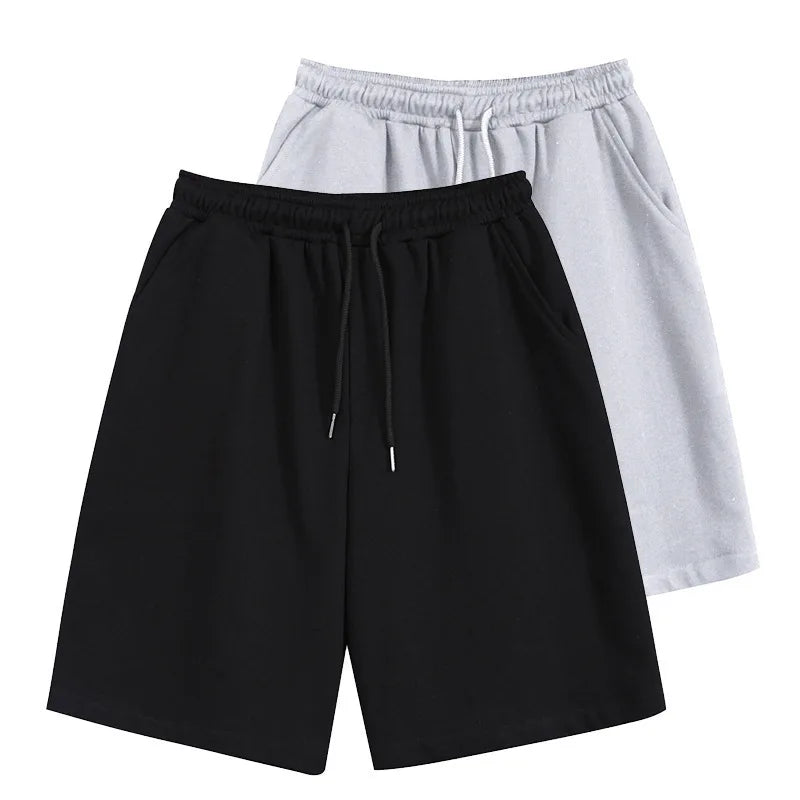 Men's Breathable QUICK DRY Loose Large Size Casual Fashion Solid Blank Elastic Fitness Running Shorts
