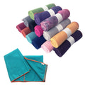 Foldable Colorful Non Slip Absorb Sweat Sports Workout Washable Pilates Yoga Mat Towel