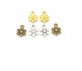 AA00263 Flower Charms Antique Flower Connector Charm Pendants for Jewelry Making