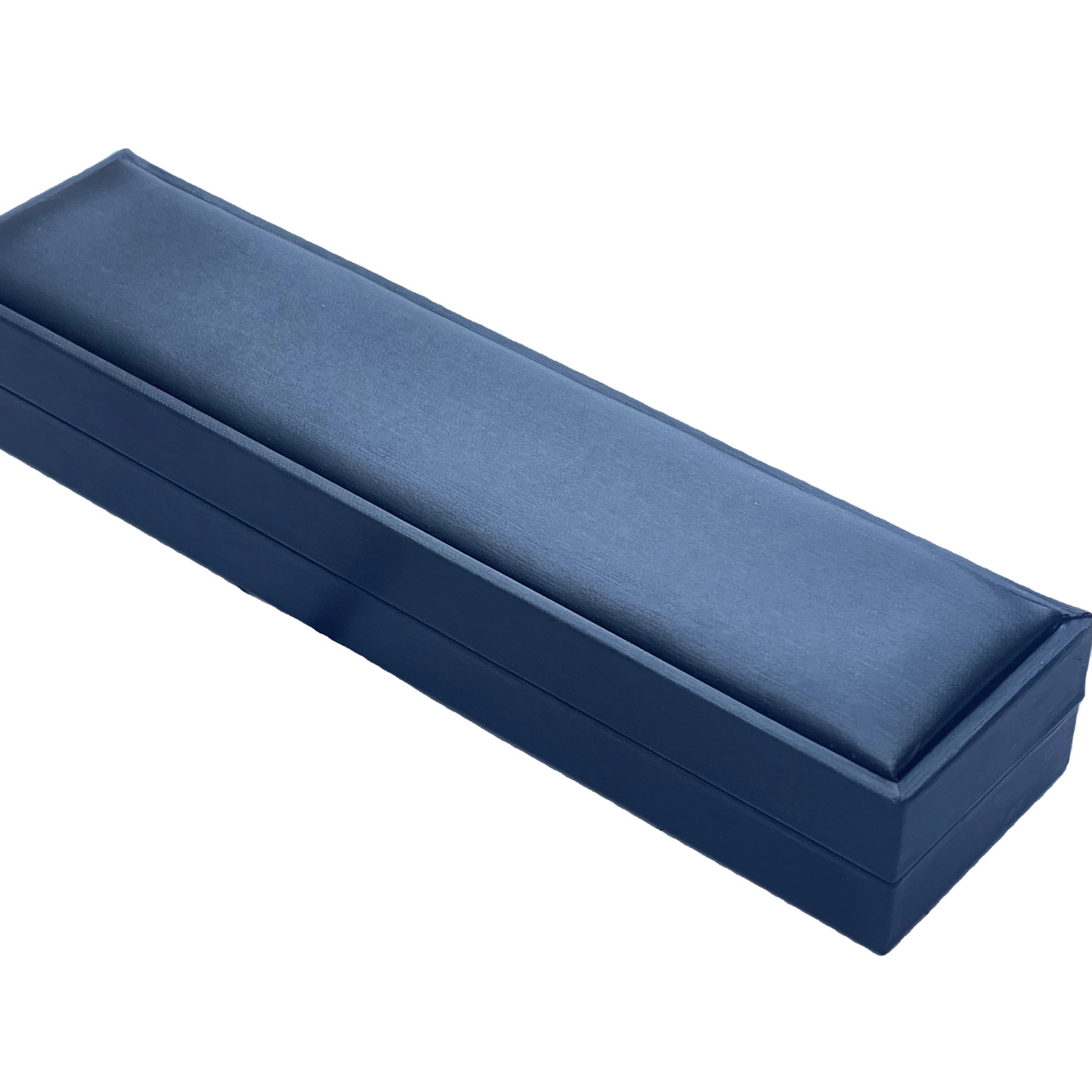 Customized Luxury PU Leather Long Bracelet & Jewellery Ring Box Paper Box Packaging OEM Brand 220x55x36mm Any Color 100 Pieces