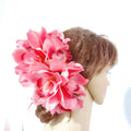 Hawaiian Flower Hairgrip Artificial Orchid Hair Clip for Luau Girl Dance Party Floral Hairclip Fashion Hairpieces