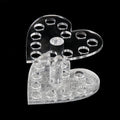 Nail Art Tool Heart Crystal Makeup Nail Brush Holder Nail Acrylic Brush Pen Organizer