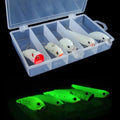 YOUME 5PCS/Box Luminous VIB Lure Set Minnow Bait VIB Wobbler Sinking Pencil Lures Fishing Artificial Bait With Lure Box