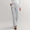 New Fashion Women's Winter Woven Moisture Wicking Straight Pants Hidden Button Fly Trouser with Pockets