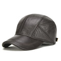 H590B Fashion Hats Outdoor Ear protection Warm Baseball Cap Fall Winter Men Sheepskin Hat Leather Baseball Hats