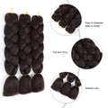 Synthetic Braiding Hair Extension Heat Resistant Jumbo Braid Dyed Single Color Factory Wholesale Support OEM Service
