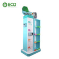 Fast Assembly Sustainable Stable Vertical Mount Functional Promotional Cardboard Display Racks with Branding Header Board