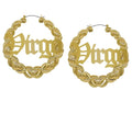 XOXO Hoop Earrings 2021 Women Custom Name 14k Gold Classic Stainless Steel Geometric Wedding Party Gift Wholesale Bulk DUOYING