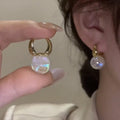 Aretes De Aro Hot Selling Pearl Earrings Wedding Jewelry  Rhinestone Pendientes De Perlas Pearl Hoop Earrings