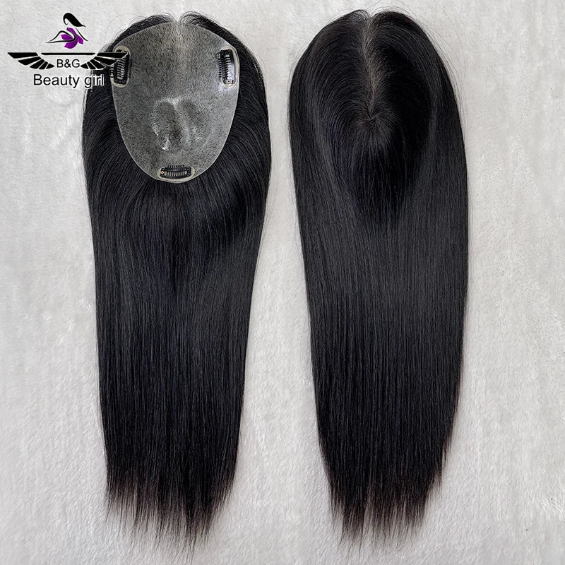 Russian Raw Cuticle Aligned Human Hair Replacement Ready to Ship Light Density Hand Made Full Pu Skin Base Toupee