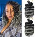 Italian Water Wave Crochet Hair Extensions for Women Short Synthetic Deep Twist Braids Elegant Curl Design