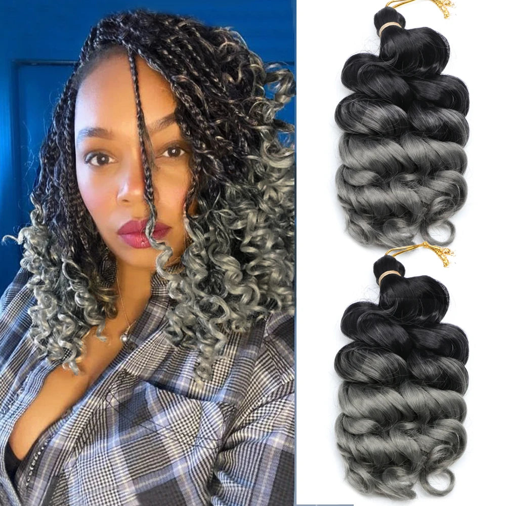 Italian Water Wave Crochet Hair Extensions for Women Short Synthetic Deep Twist Braids Elegant Curl Design