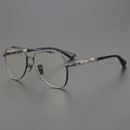 CH8058 Titanium Optical Glasses Good Quality New Design Silver Eyewear Acetate Anti Radiation Beautiful Designer Frames Glasses