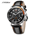 SINOBI New Arrive Men Watches Alloy Black Waterproof Luminous Japan Quartz Business Casual Simple Luxury Clock