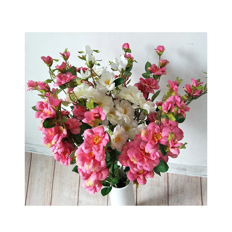 Artifical Decorative Flowers Artificial 7 Branch New Rose for Home Decoration