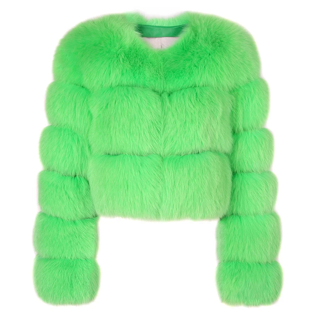 Fur Jacket New Product Multiple Colors Thick Warm Women Winter Fox Fur Coat