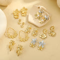 Women Fashion Accessory Jewelry Earring Stainless Steel Hypoallergenic Flower Drop Earring for New Brand Wholesale